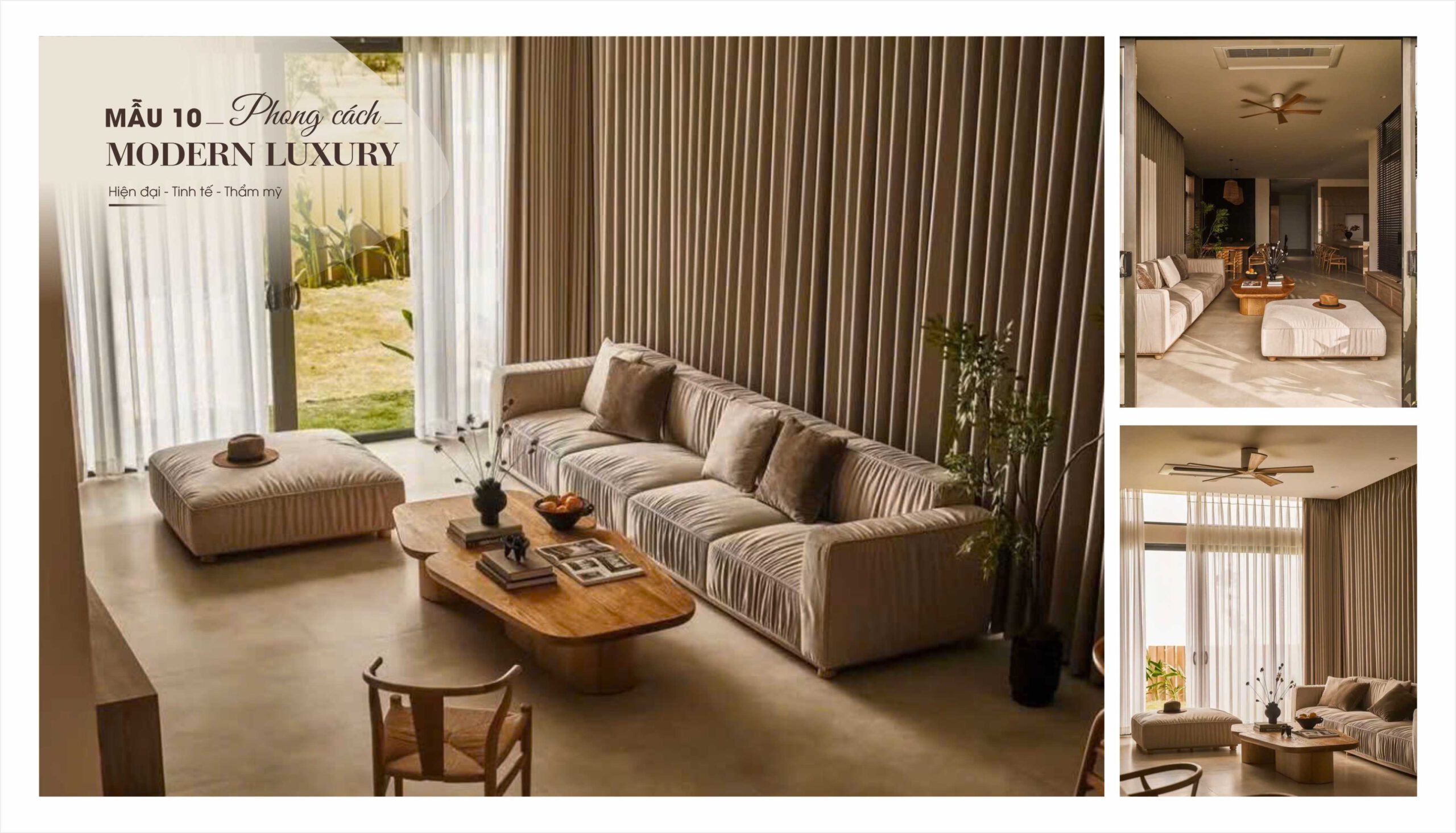Mẫu 10 – Phong cánh Modern Luxury