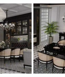 Phòng ăn mẫu 12 phong cách Modern Indochine