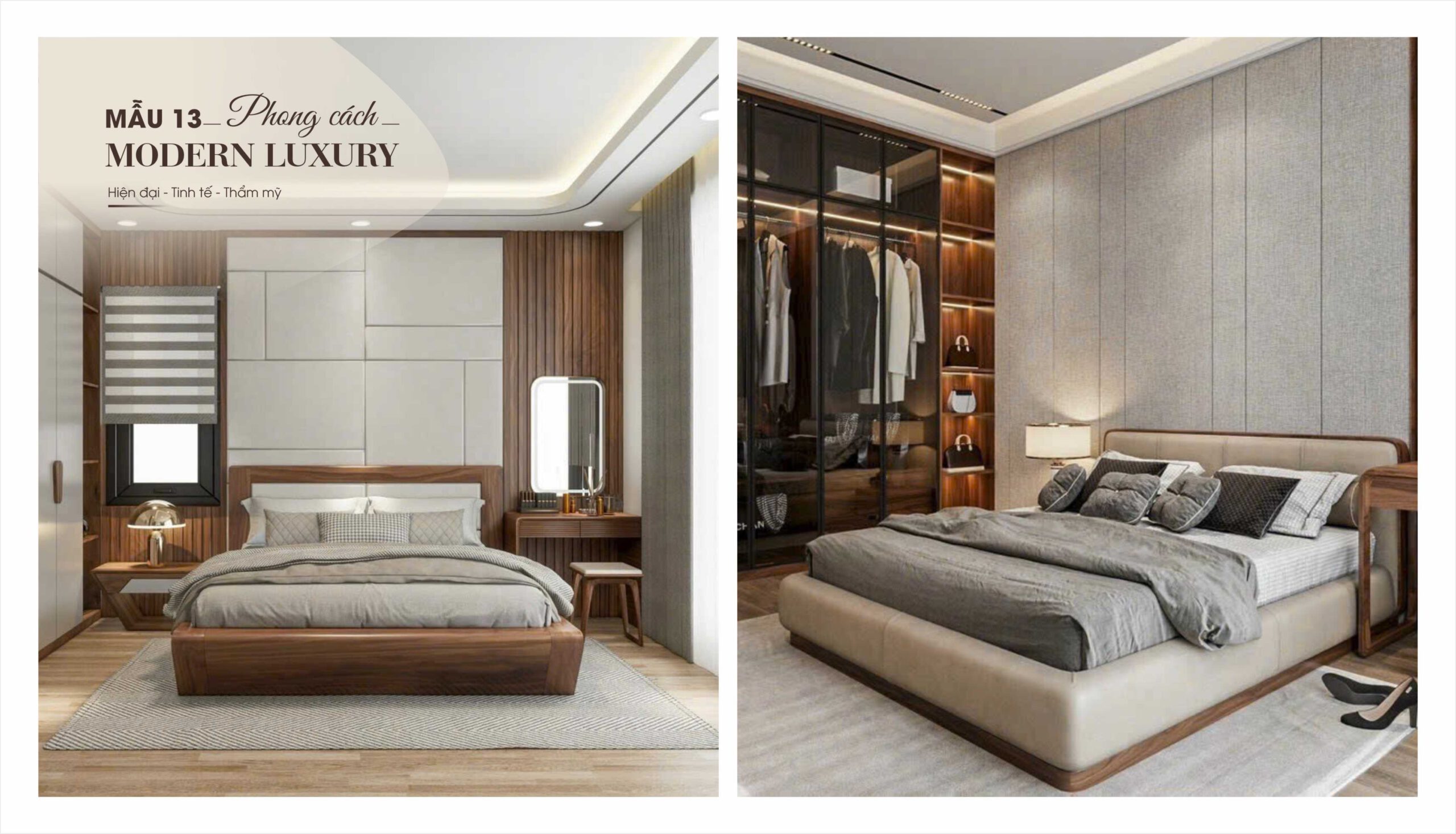 Phòng ngủ mẫu 13 phong cách Modern Luxury