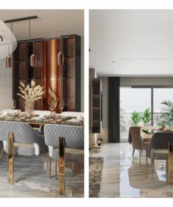 Phòng ăn mẫu 16 phong cách Modern Luxury