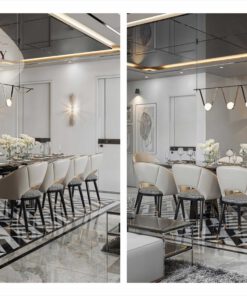 Phòng ăn mẫu 19 phong cách Modern Luxury