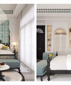 Phòng ngủ mẫu 3 phong cách Modern Indochine