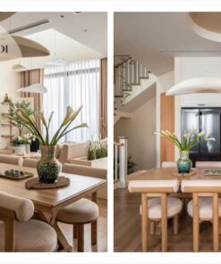 Phòng ăn mẫu 5 phong cách Modern Japandi