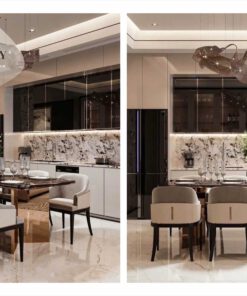 Phòng ăn mẫu 8 phong cách Modern Luxury