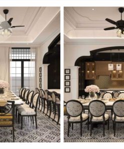Phòng ăn mẫu 9 phong cách Modern Indochine