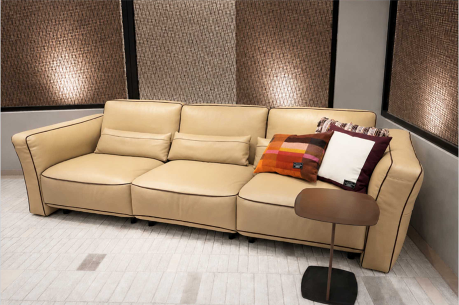 Sofa văng Sofia - Full 100% da bò thật Italy - Mẫu 4
