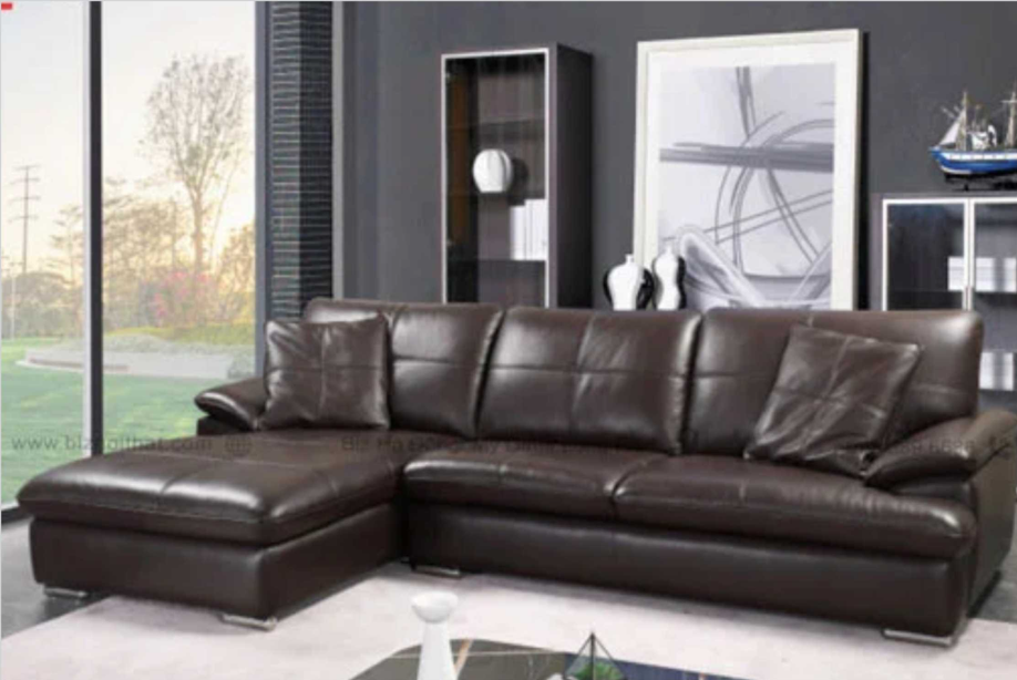 Sofa da chất liệu da bò Ý dài 3,1m Divano L-1680 - Mẫu 6