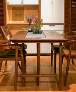 Bàn ăn gỗ óc chó xuất Nhật Biznoithat Walnut-013 - Mẫu 1