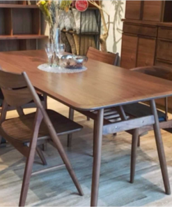 Bàn ăn gỗ óc chó xuất Nhật Walnut-8518 - Mẫu 6