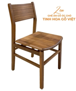 Ghế ăn gỗ óc chó mặt gỗ Zen - Mẫu 11