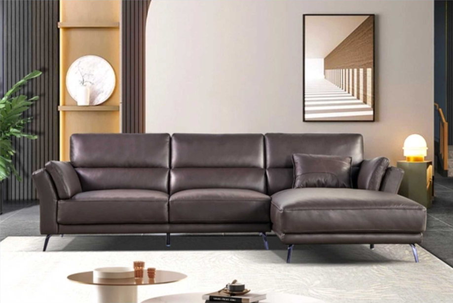 Ghế sofa góc chất liệu da bò Ý nhập khẩu Divano L-808 - Mẫu 8
