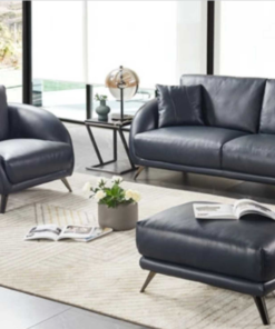 Bộ sofa nhập khẩu chất liệu da bò Italia Divano S871 - Mẫu 12