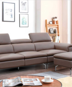 Ghế sofa văng da thật nhập khẩu Malaysia CLAZA S2273 màu camel - Mẫu 22
